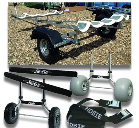 Hobie kayak transport carts trailers and accessories
